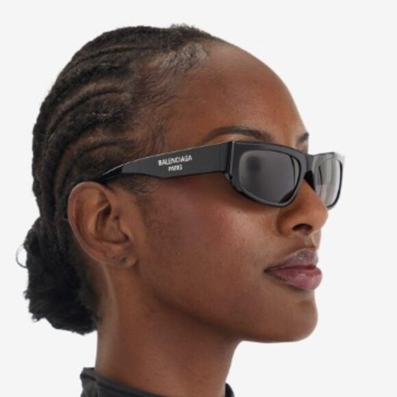 NEW BALENCIAGA BB0388S 001 BLACK SUNGLASSES